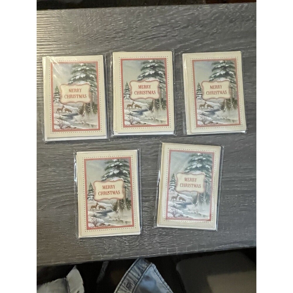 5 Packs Christmas Greetings Cards Merry Christmas Romans 15:13 Dayspring 8 ec Pk